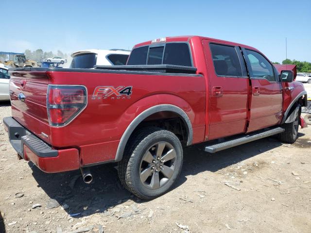 1FTFW1EF4CKD78973 - 2012 FORD F150 SUPERCREW RED photo 3