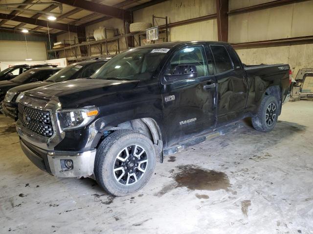 5TFUW5F13JX759408 - 2018 TOYOTA TUNDRA DOUBLE CAB SR/SR5 BLACK photo 1