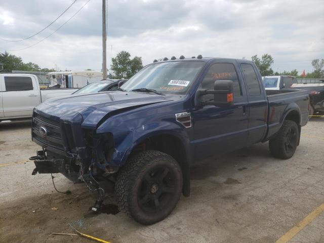 1FTSX21R38ED49522 - 2008 FORD F250 SUPER DUTY BLUE photo 3