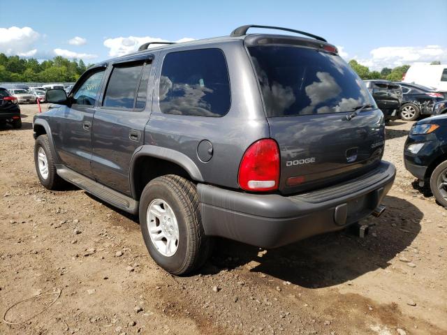 1D4HS38NX3F525991 - 2003 DODGE DURANGO SPORT CHARCOAL photo 3