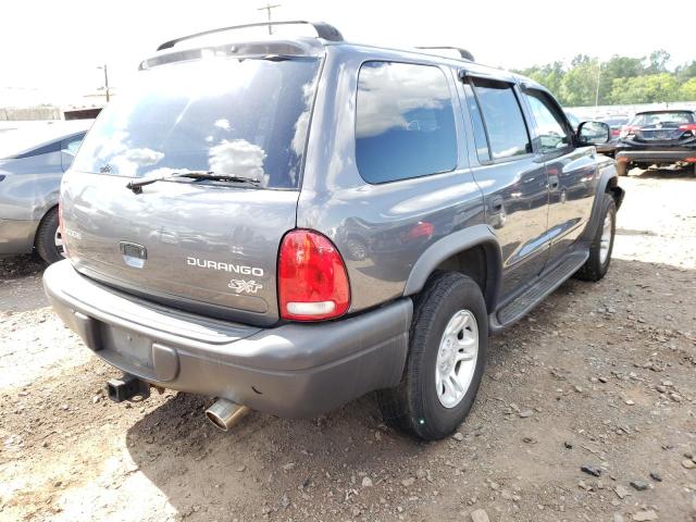 1D4HS38NX3F525991 - 2003 DODGE DURANGO SPORT CHARCOAL photo 4