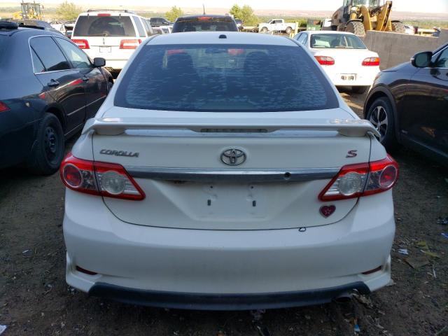 2T1BU4EE4BC609092 - 2011 TOYOTA COROLLA BASE WHITE photo 6