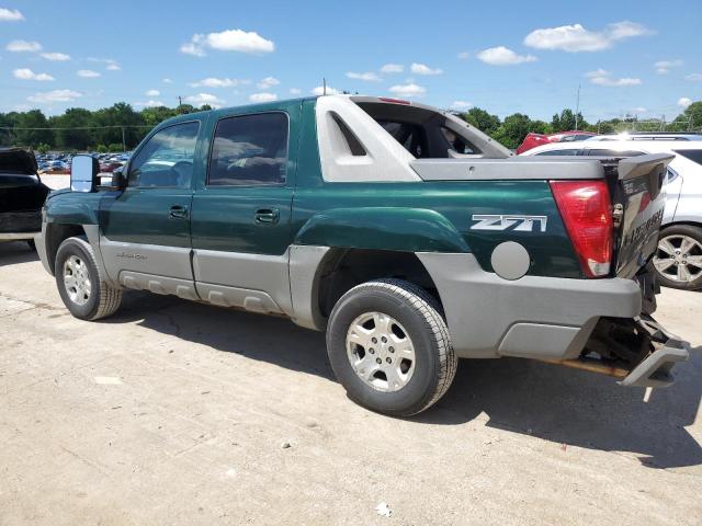 3GNEK13T22G298908 - 2002 CHEVROLET AVALANCHE K1500 GREEN photo 2