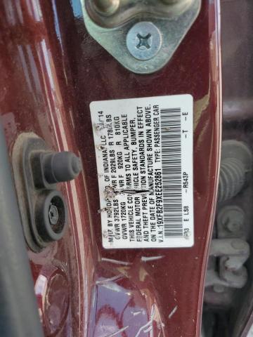19XFB2F9XEE252861 - 2014 HONDA CIVIC EXL Tünd qırmızı foto 12