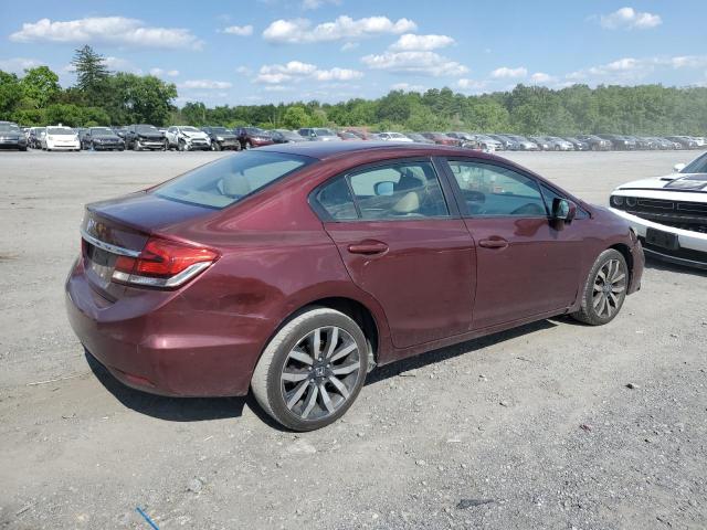 19XFB2F9XEE252861 - 2014 HONDA CIVIC EXL Tünd qırmızı foto 3