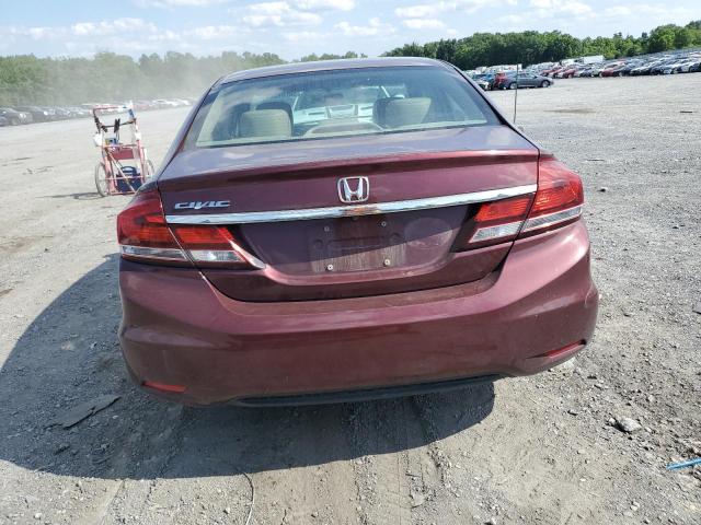 19XFB2F9XEE252861 - 2014 HONDA CIVIC EXL MAROON photo 6