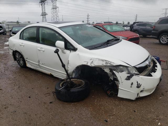 19XFA16959E028772 - 2009 HONDA CIVIC EXL WHITE photo 4