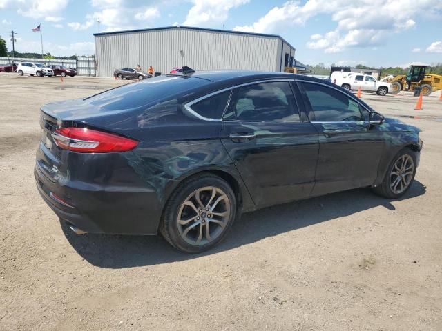 3FA6P0CD5KR264537 - 2019 FORD FUSION SEL BLACK photo 3