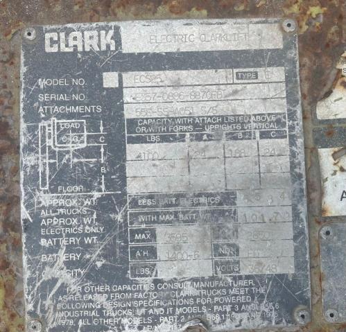 E35708868870FB - 1992 CLARK FORKLIFT OTHER 绿色 照片 10