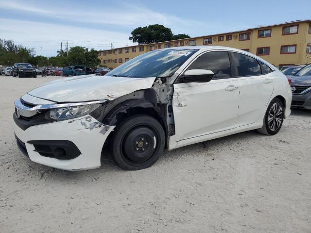 JHMFC1F74JX036941 - 2018 HONDA CIVIC EXL WHITE photo 1