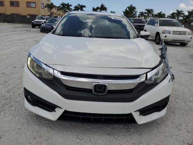 JHMFC1F74JX036941 - 2018 HONDA CIVIC EXL WHITE photo 5