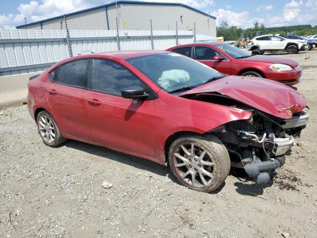 1C3CDFBA8DD110307 - 2013 DODGE DART SXT RED photo 4