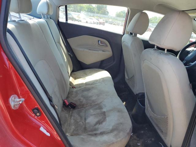 KNADM4A32D6160581 - 2013 KIA RIO LX RED photo 10