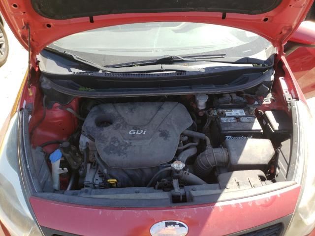 KNADM4A32D6160581 - 2013 KIA RIO LX RED photo 11
