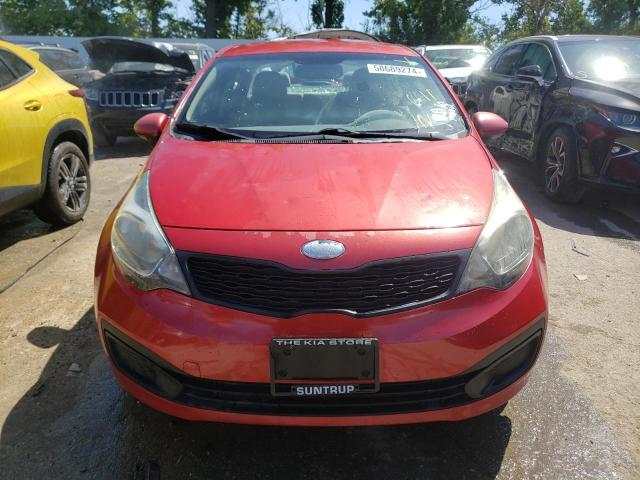 KNADM4A32D6160581 - 2013 KIA RIO LX RED photo 5