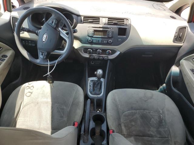 KNADM4A32D6160581 - 2013 KIA RIO LX RED photo 8