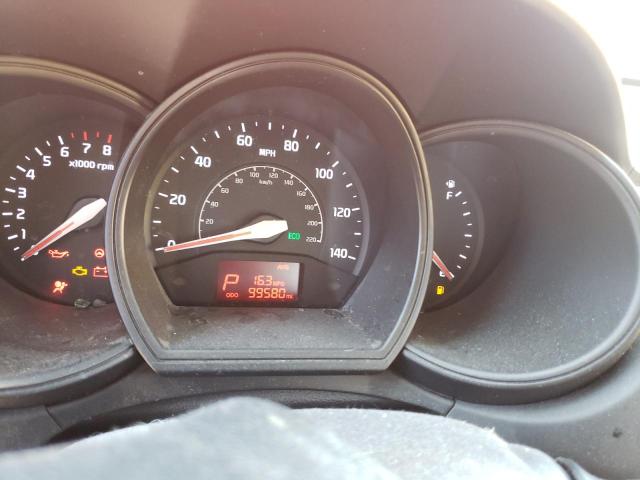 KNADM4A32D6160581 - 2013 KIA RIO LX RED photo 9