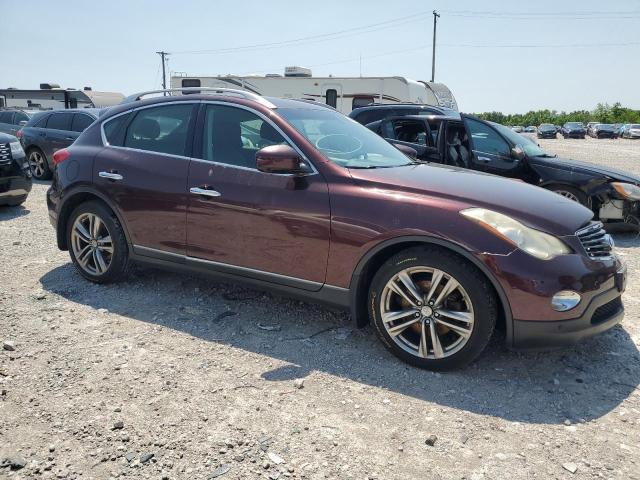 JN1AJ0HR9CM453490 - 2012 INFINITI EX35 BASE MAROON photo 4
