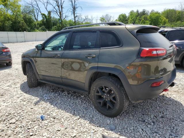 1C4PJMBSXEW310033 - 2014 JEEP CHEROKEE TRAILHAWK GREEN photo 2