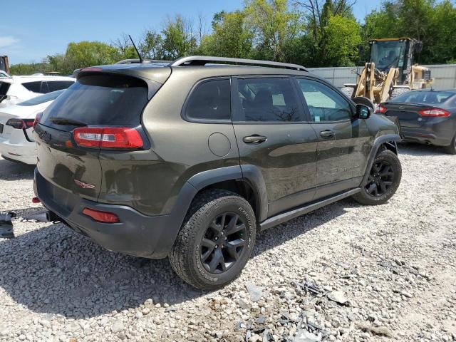 1C4PJMBSXEW310033 - 2014 JEEP CHEROKEE TRAILHAWK GREEN photo 3