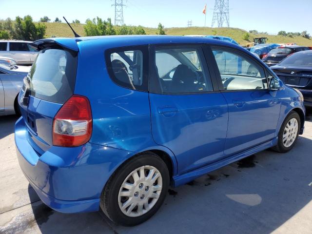 JHMGD386X7S028687 - 2007 HONDA FIT S ლურჯი ფოტო 3
