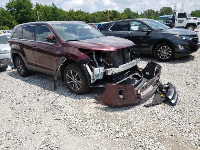 5TDJZRFH1KS708110 - 2019 TOYOTA HIGHLANDER SE BURGUNDY photo 4