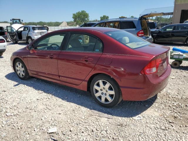 1HGFA16528L072040 - 2008 HONDA CIVIC LX RED photo 2