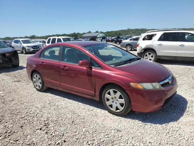 1HGFA16528L072040 - 2008 HONDA CIVIC LX RED photo 4