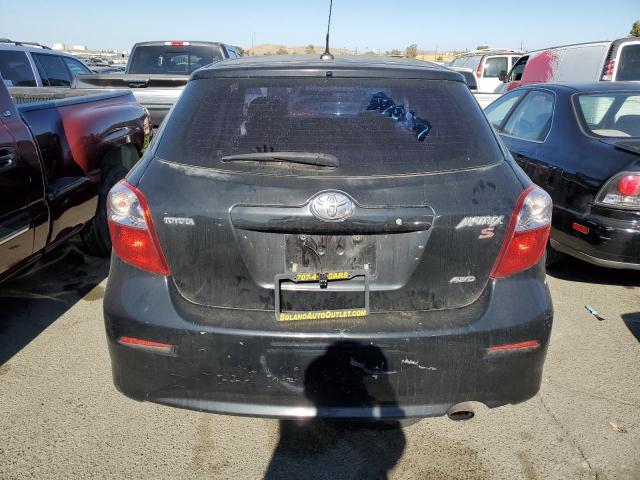 2T1LE4EE4AC017966 - 2010 TOYOTA MATRIX S BLACK photo 6