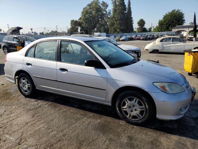 1HGES16374L001885 - 2004 HONDA CIVIC DX VP SILVER photo 4