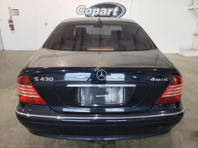 WDBNG83J13A331655 - 2003 MERCEDES-BENZ S 430 4MATIC BLUE photo 6