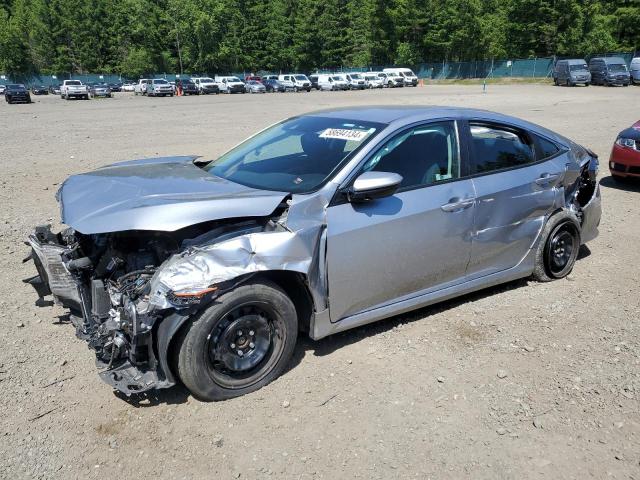 19XFC2F69KE209904 - 2019 HONDA CIVIC LX GRAY photo 1