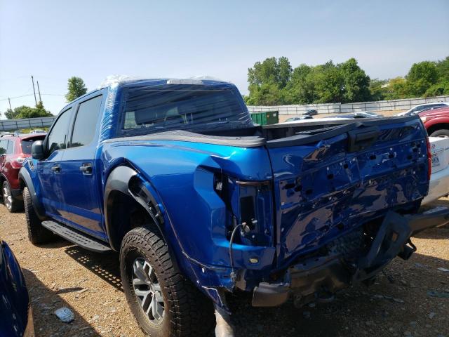 1FTFW1RG0JFA79571 - 2018 FORD F150 RAPTOR BLUE photo 2