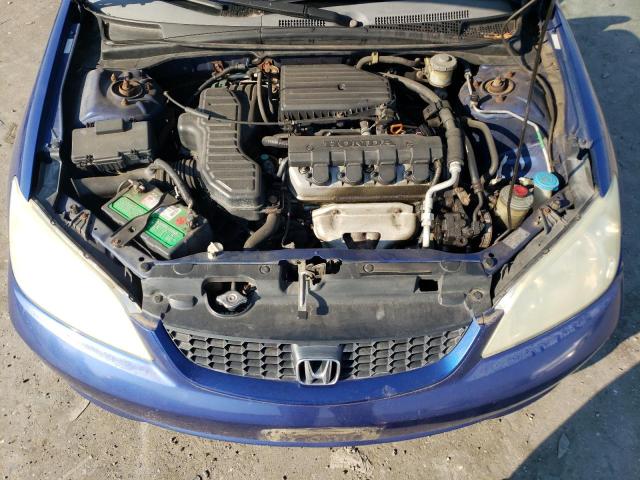1HGEM22185L064953 - 2005 HONDA CIVIC DX VP Mavi foto 11