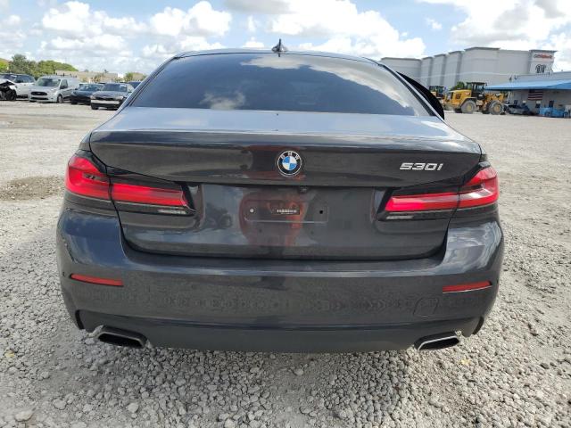 WBA53BH08MWX15752 - 2021 BMW 530 I BLACK photo 6