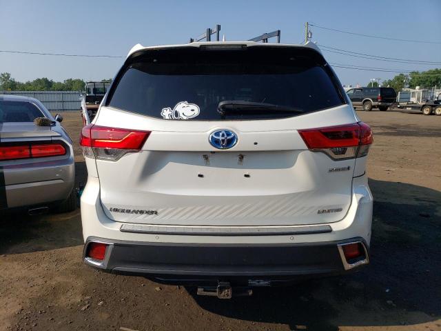 5TDDGRFH1KS060643 - 2019 TOYOTA HIGHLANDER HYBRID LIMITED WHITE photo 6