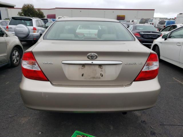 4T1BE32K43U202844 - 2003 TOYOTA CAMRY SE A LE GOLD photo 6