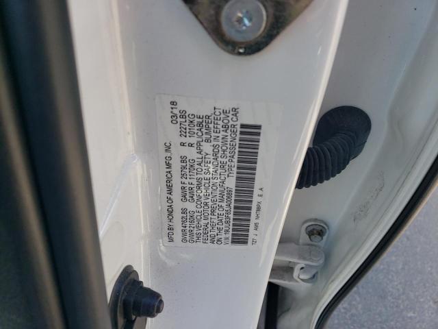 19UUB3F65JA006897 - 2018 ACURA TLX TECH+A WHITE photo 12