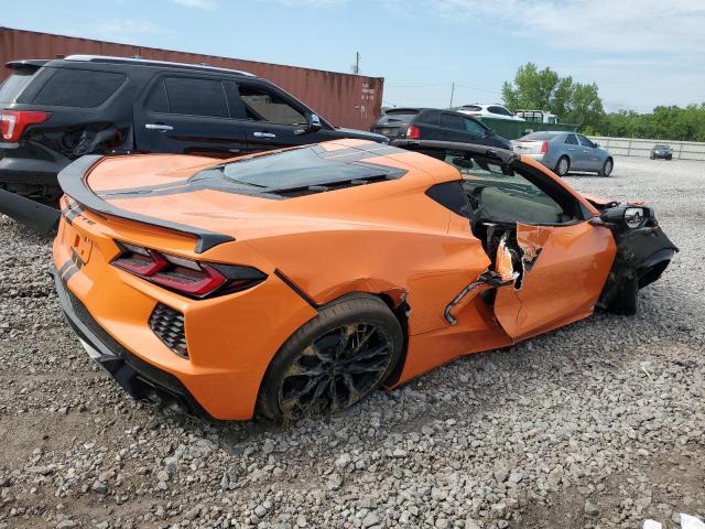 1G1YA2D49P5126498 - 2023 CHEVROLET CORVETTE STINGRAY 1LT ORANGE photo 3