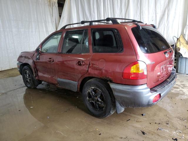 KM8SC73D24U619197 - 2004 HYUNDAI SANTA FE GLS MAROON photo 2