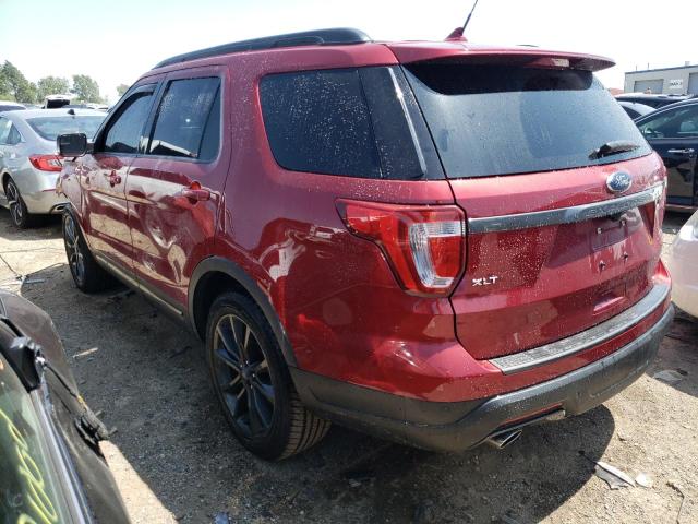 1FM5K7D89JGB05262 - 2018 FORD EXPLORER XLT RED photo 2