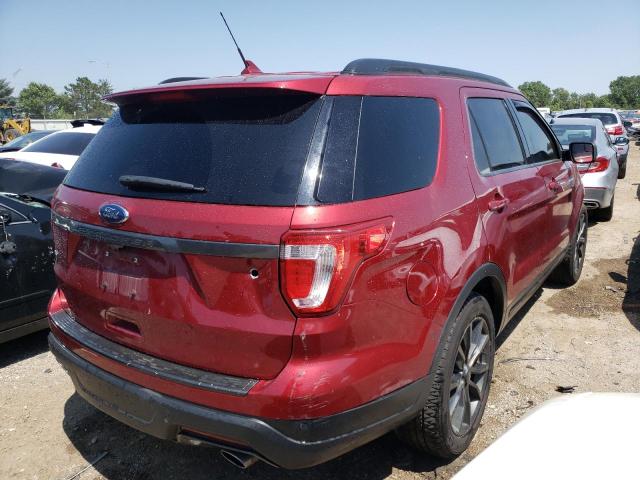 1FM5K7D89JGB05262 - 2018 FORD EXPLORER XLT RED photo 3