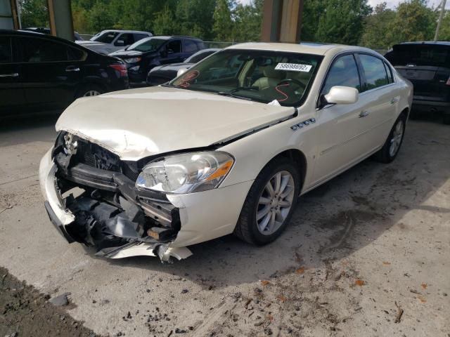1G4HE57Y48U164235 - 2008 BUICK LUCERNE CXS WHITE photo 2