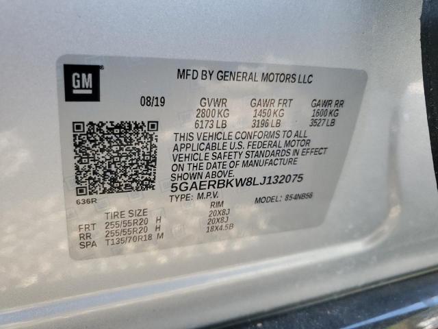 5GAERBKW8LJ132075 - 2020 BUICK ENCLAVE ESSENCE 银色 照片 14