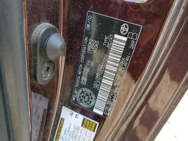 JTKJF5C7XB3001059 - 2011 TOYOTA SCION TC Qəhvəyi foto 13