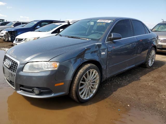 WAUDF78E28A103528 - 2008 AUDI A4 2.0T QUATTRO GRAY photo 1