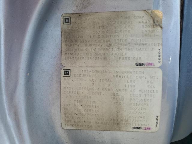 1G4BR82P2SR423454 - 1995 BUICK ROADMASTER ESTATE BLUE photo 13