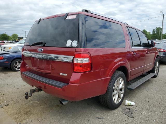 1FMJK2ATXFEF06462 - 2015 FORD EXPEDITION EL LIMITED RED photo 3