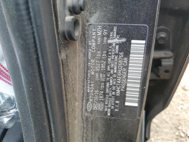 KMHCT4AE6HU268766 - 2017 HYUNDAI ACCENT SE 勃艮第红 照片 12