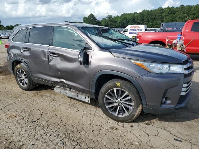 5TDKZRFH7HS525940 - 2017 TOYOTA HIGHLANDER SE GRAY photo 4